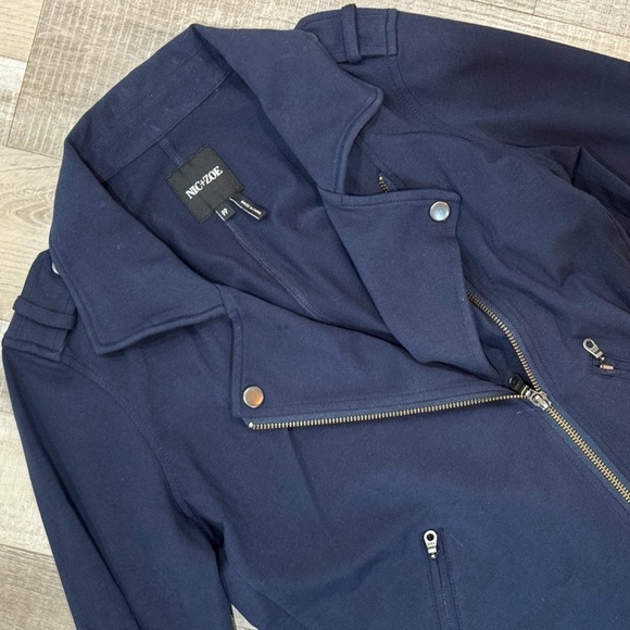 Nic & Zoe anthropologie zip front moto sweatshirt/ jacket ❤️ - Picture 4 of 7